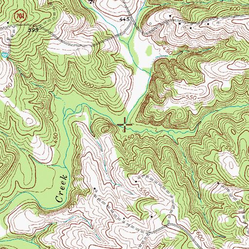 Topographic Map of Rattlesnake Branch, VA