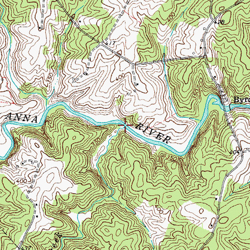 Topographic Map of Reedy Creek, VA