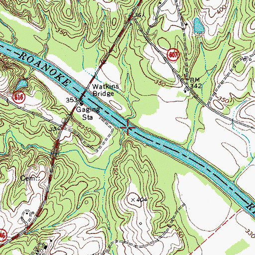 Topographic Map of Reedy Creek, VA