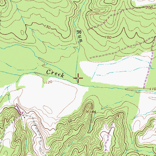 Topographic Map of Reedy Swamp, VA