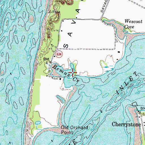 Topographic Map of Remus Creek, VA