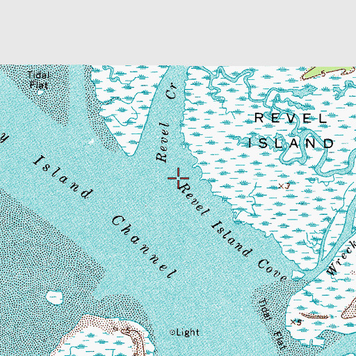 Topographic Map of Revel Creek, VA