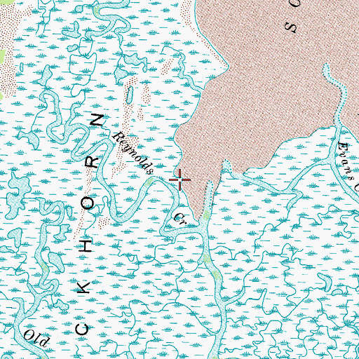 Topographic Map of Reynolds Creek, VA