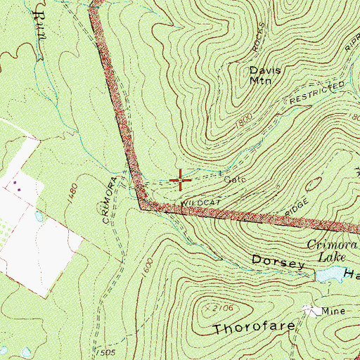 Topographic Map of Riprap Hollow, VA