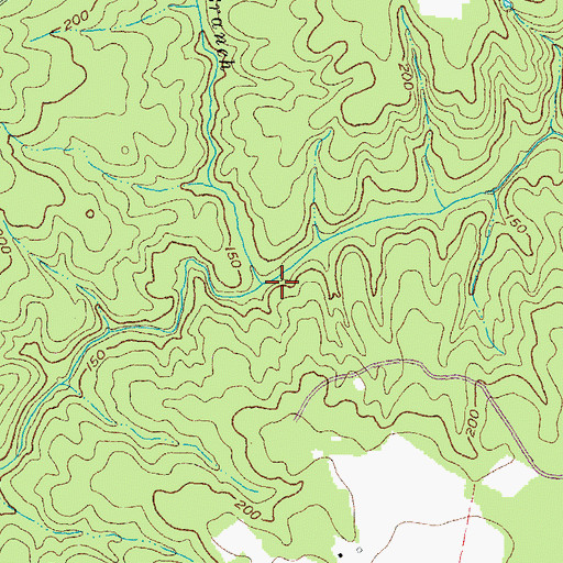 Topographic Map of Rita Branch, VA