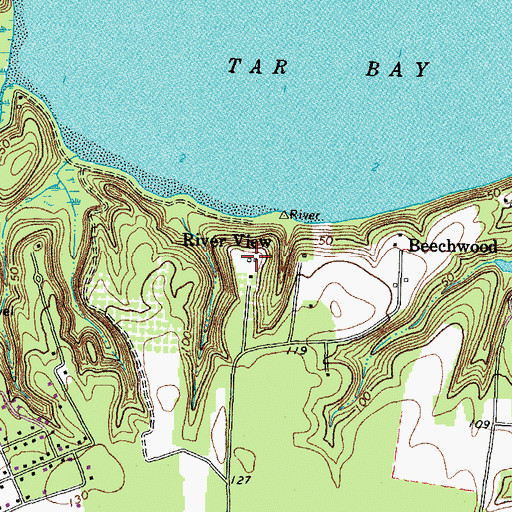Topographic Map of River View, VA