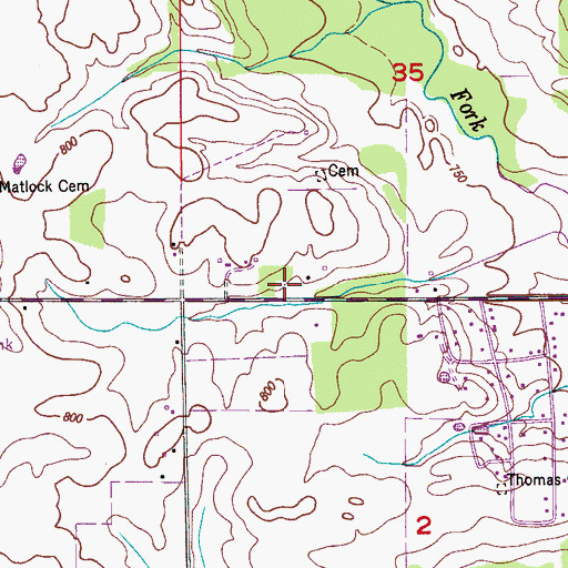 Topographic Map of Union Chapel (historical), AL