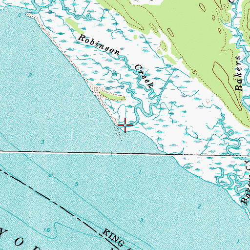 Topographic Map of Robinson Creek, VA