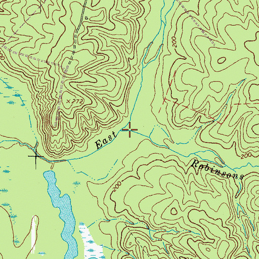 Topographic Map of Robinsons Creek, VA