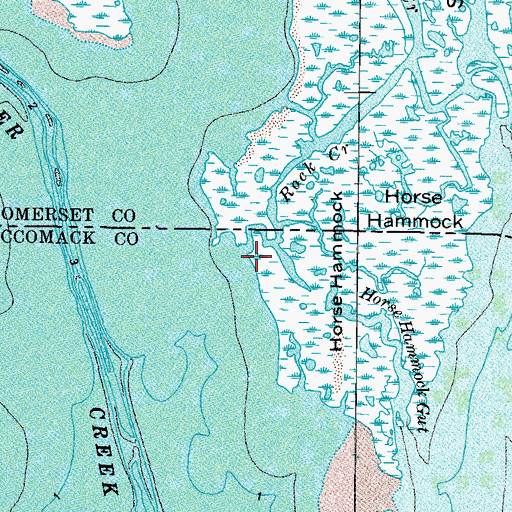 Topographic Map of Rock Creek, VA
