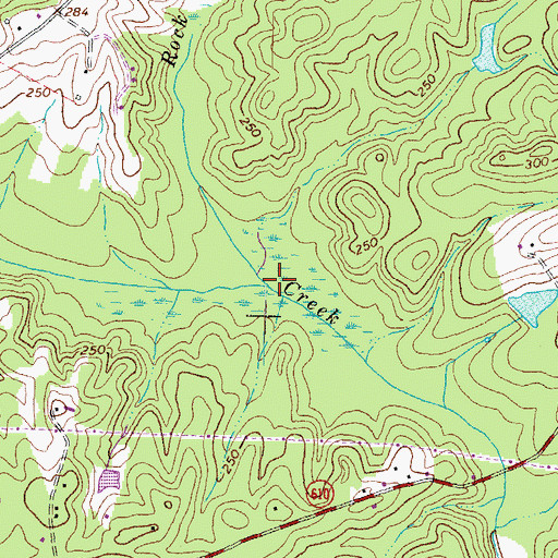 Topographic Map of Rock Ford Creek, VA