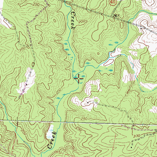 Topographic Map of Rocketts Creek, VA