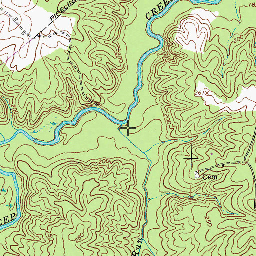 Topographic Map of Rocky Run, VA