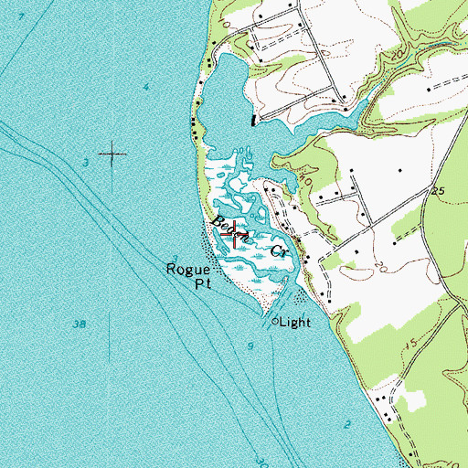 Topographic Map of Rogue Point, VA