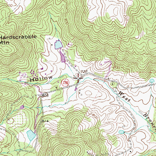 Topographic Map of Rowles Hollow, VA