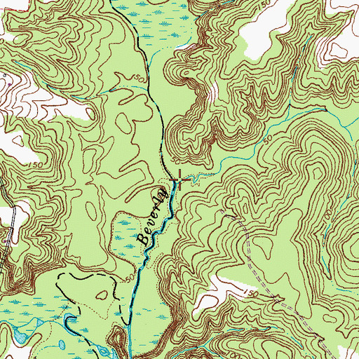Topographic Map of Root Swamp, VA