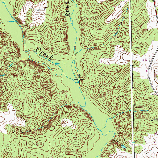 Topographic Map of Rough Creek, VA