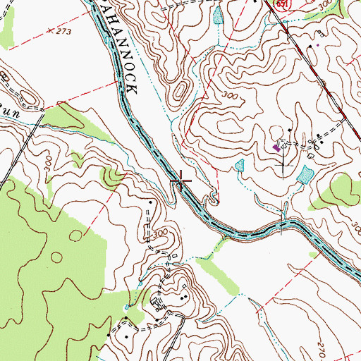 Topographic Map of Ruffans Run, VA