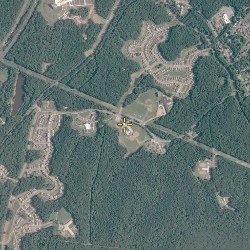 Aerial/Satellite Image of John H Russell Elementary School, VA