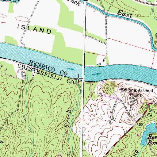 Topographic Map of Salles Creek, VA