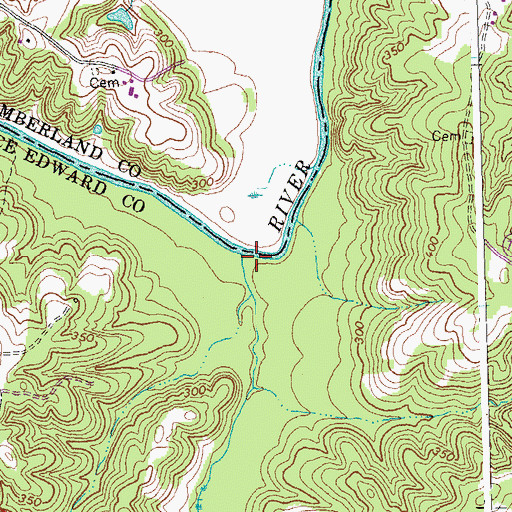 Topographic Map of Saylers Creek, VA