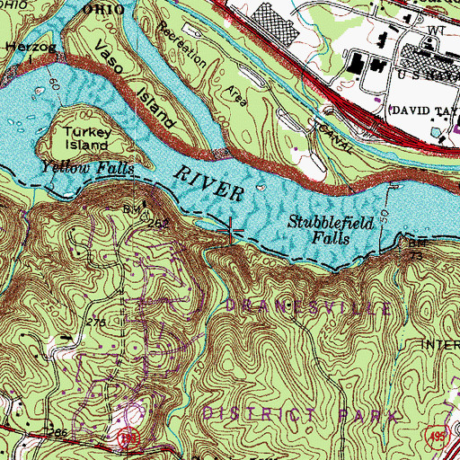 Topographic Map of Scott Run, VA
