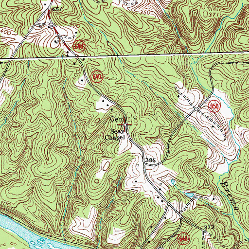 Topographic Map of Seay Chapel, VA