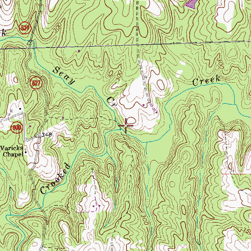 Topographic Map of Seay Creek, VA