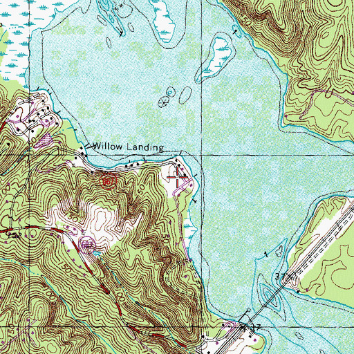 Topographic Map of Seegars Point, VA