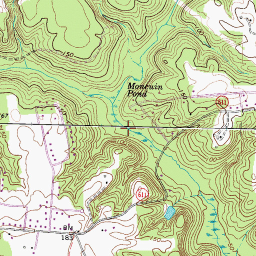 Topographic Map of Webb Creek, VA