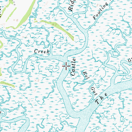 Topographic Map of Mill Creek, VA