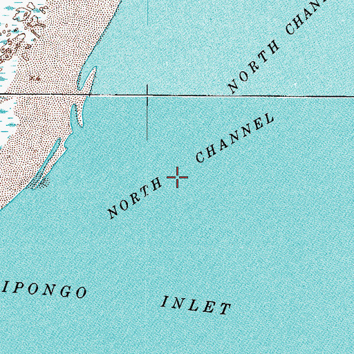 Topographic Map of North Channel, VA