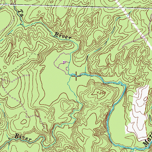Topographic Map of Ta River, VA