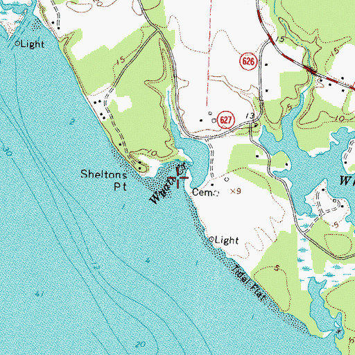 Topographic Map of Wyatt Creek, VA