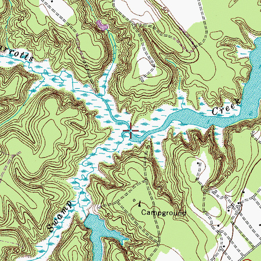 Topographic Map of Wyatt Swamp, VA