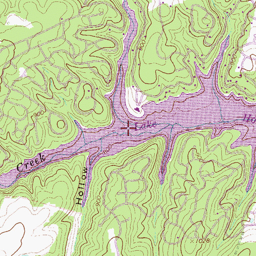 Topographic Map of Yeiders Run, VA