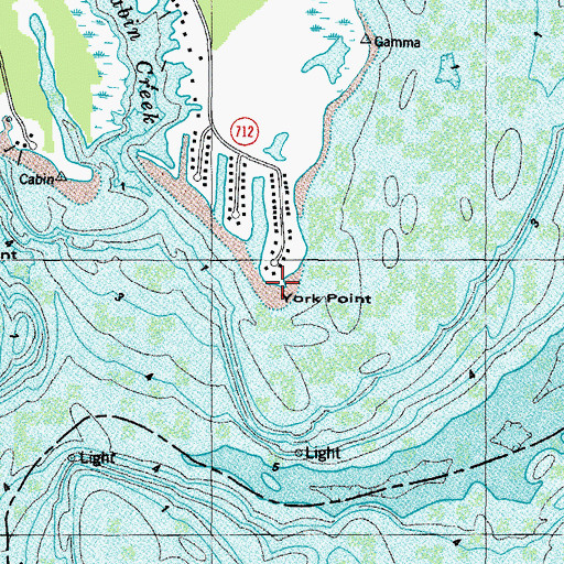 Topographic Map of York Point, VA