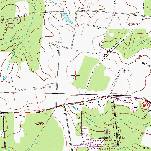 Topographic Map of Young Creek, VA