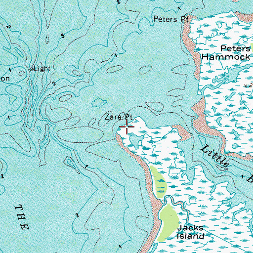 Topographic Map of Zare Point, VA