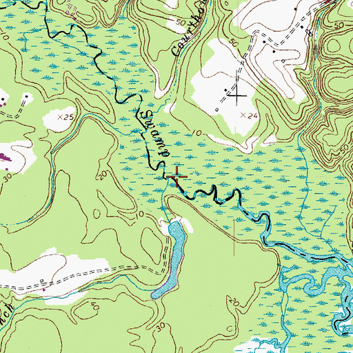 Topographic Map of Zion Branch, VA