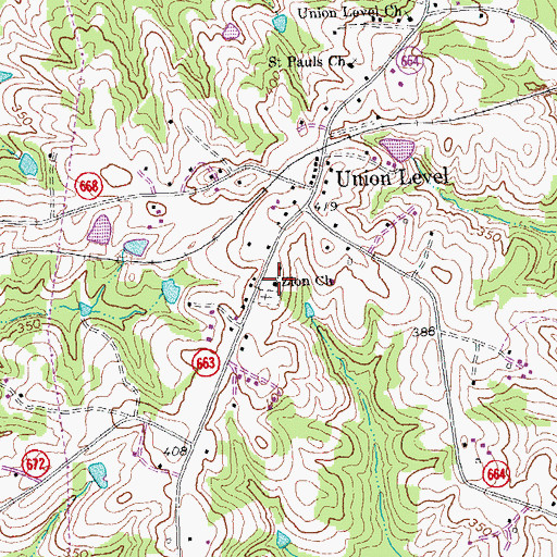 Topographic Map of Zion Church, VA