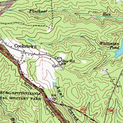 Topographic Map of Zion Hill Church, VA