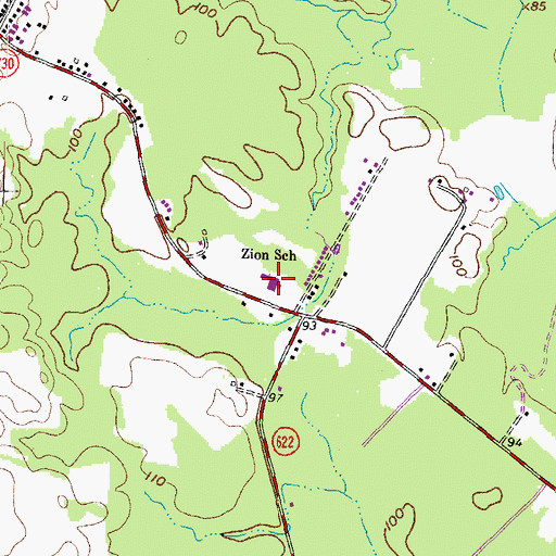 Topographic Map of Zion Alternative Education Center, VA