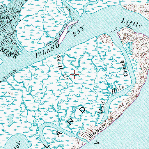 Topographic Map of Shell Creek, VA