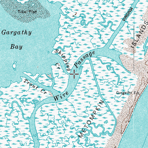 Topographic Map of Shipping Creek, VA