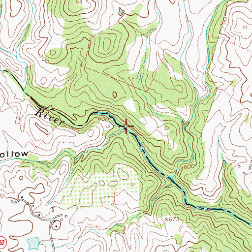 Topographic Map of Shootz Hollow, VA