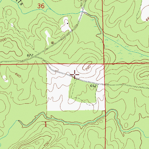 Topographic Map of Sharon Cemetery, AL