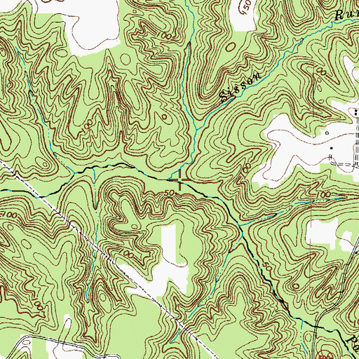 Topographic Map of Sisson Run, VA