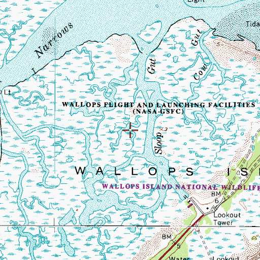 Topographic Map of Sloop Gut, VA