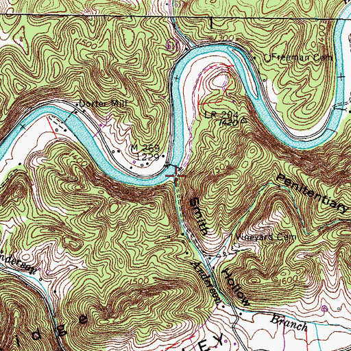 Topographic Map of Smith Hollow, VA